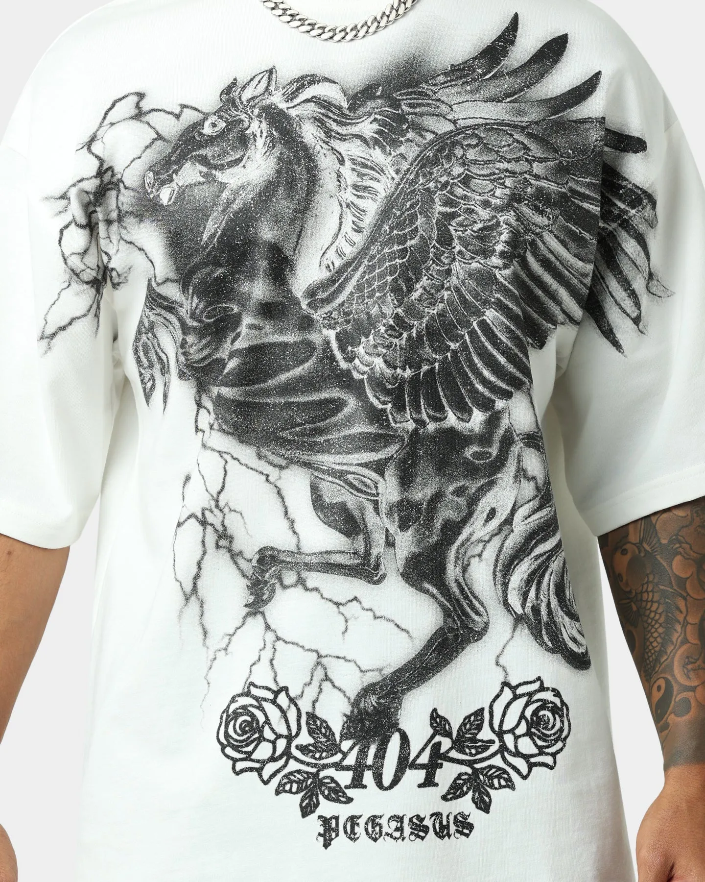 404 Pegasus Vintage T-Shirt Off White