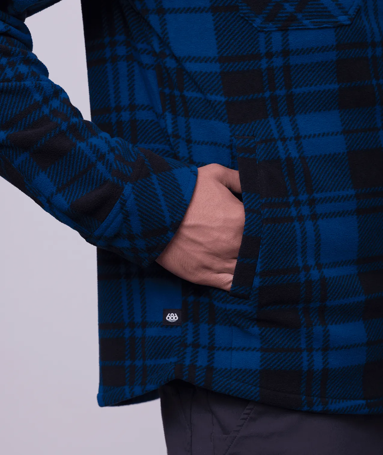 686 Sierra Fleece Flannel Moroccan Blue Plaid