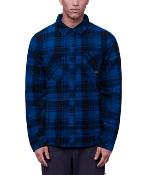 686 Sierra Fleece Flannel Moroccan Blue Plaid