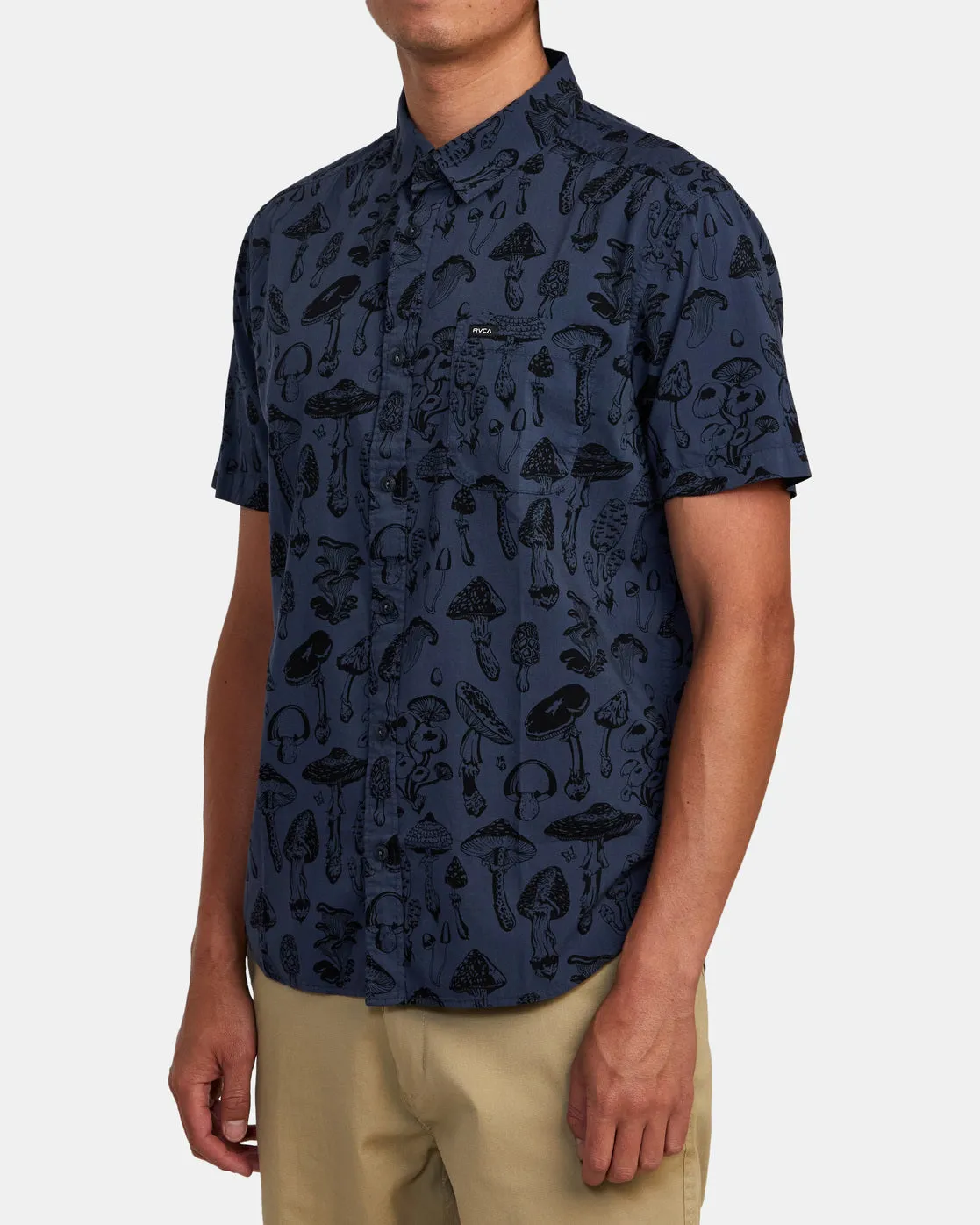 Alex Matus Mushroom Short Sleeve Shirt - Moody Blue