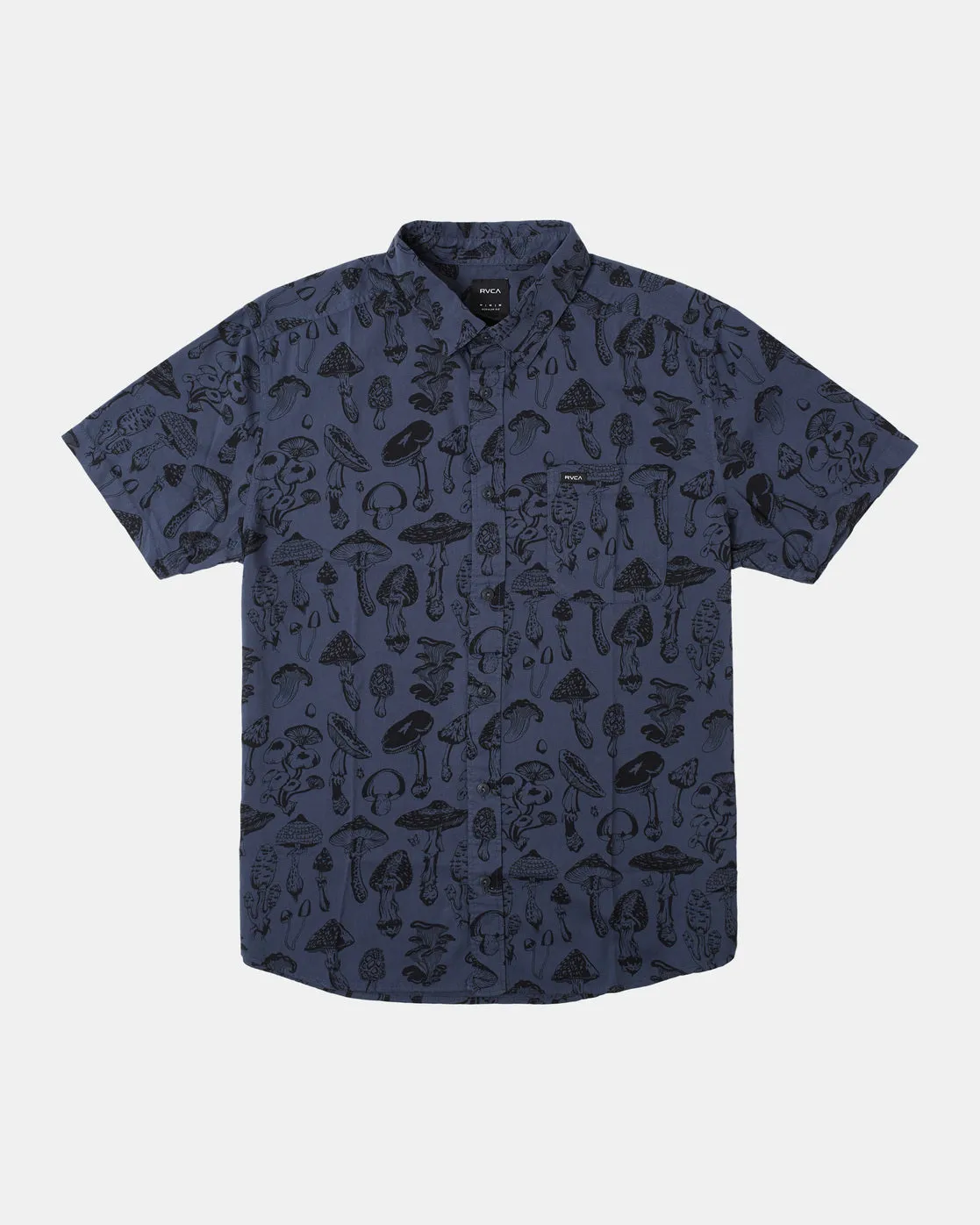 Alex Matus Mushroom Short Sleeve Shirt - Moody Blue