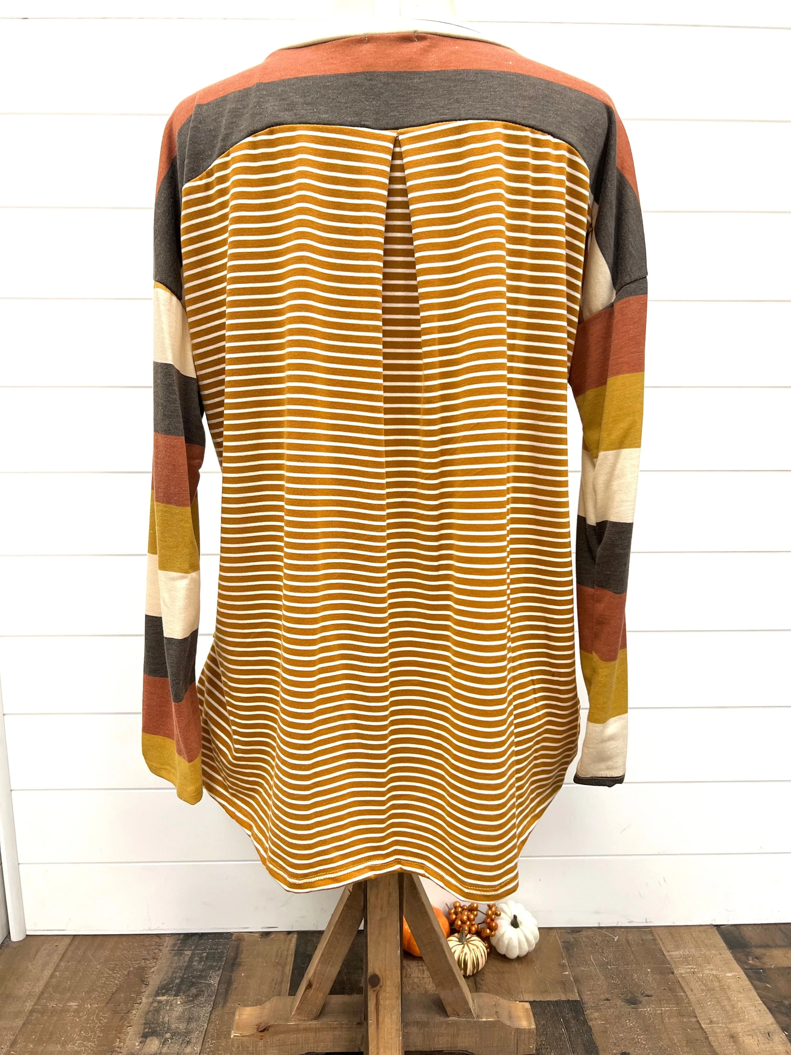 Autumn Stripes Top