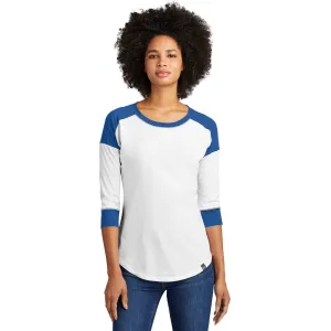 CLOSEOUT - New Era Ladies Heritage Blend 3/4-Sleeve Baseball Raglan Tee