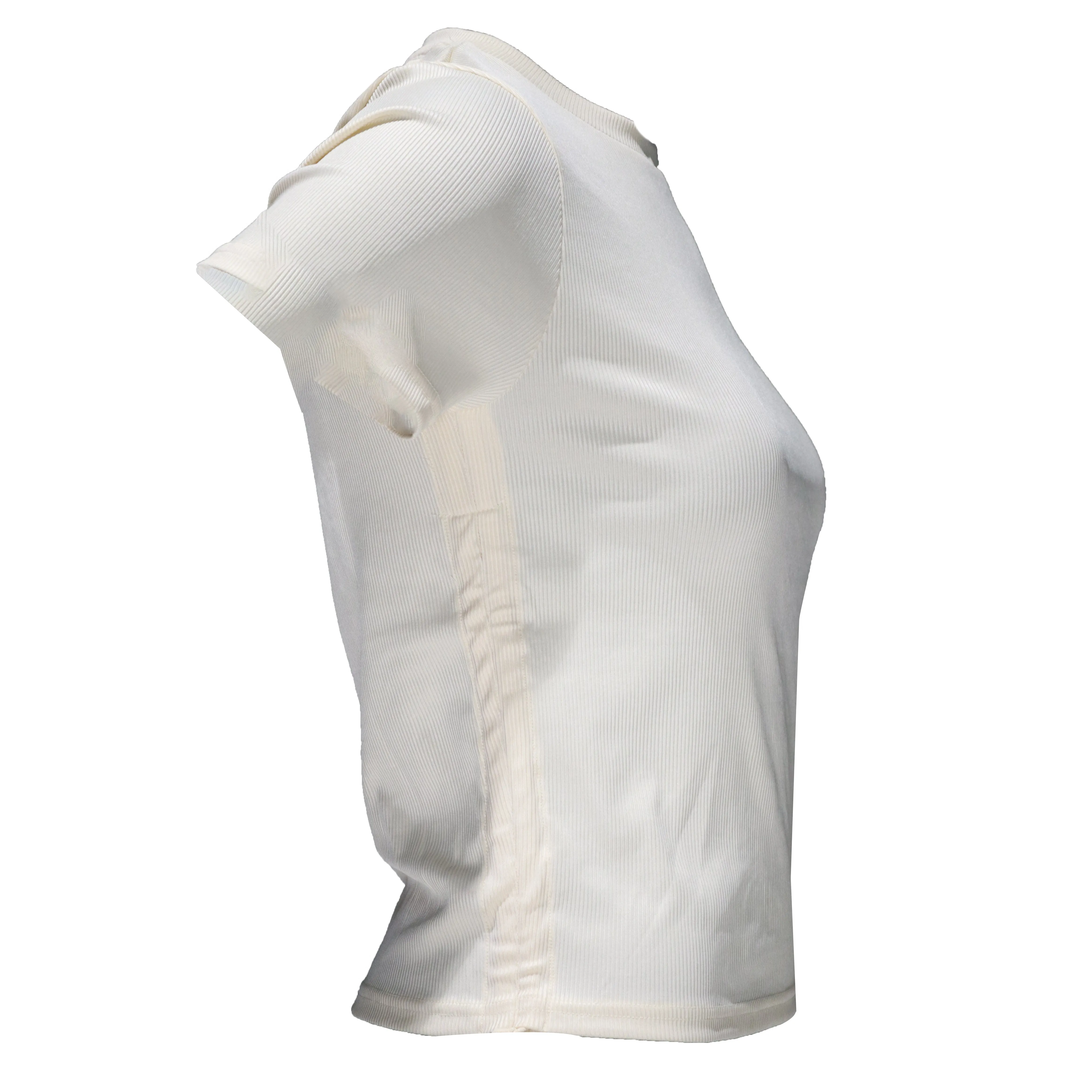 Cream Ruched T-Shirt