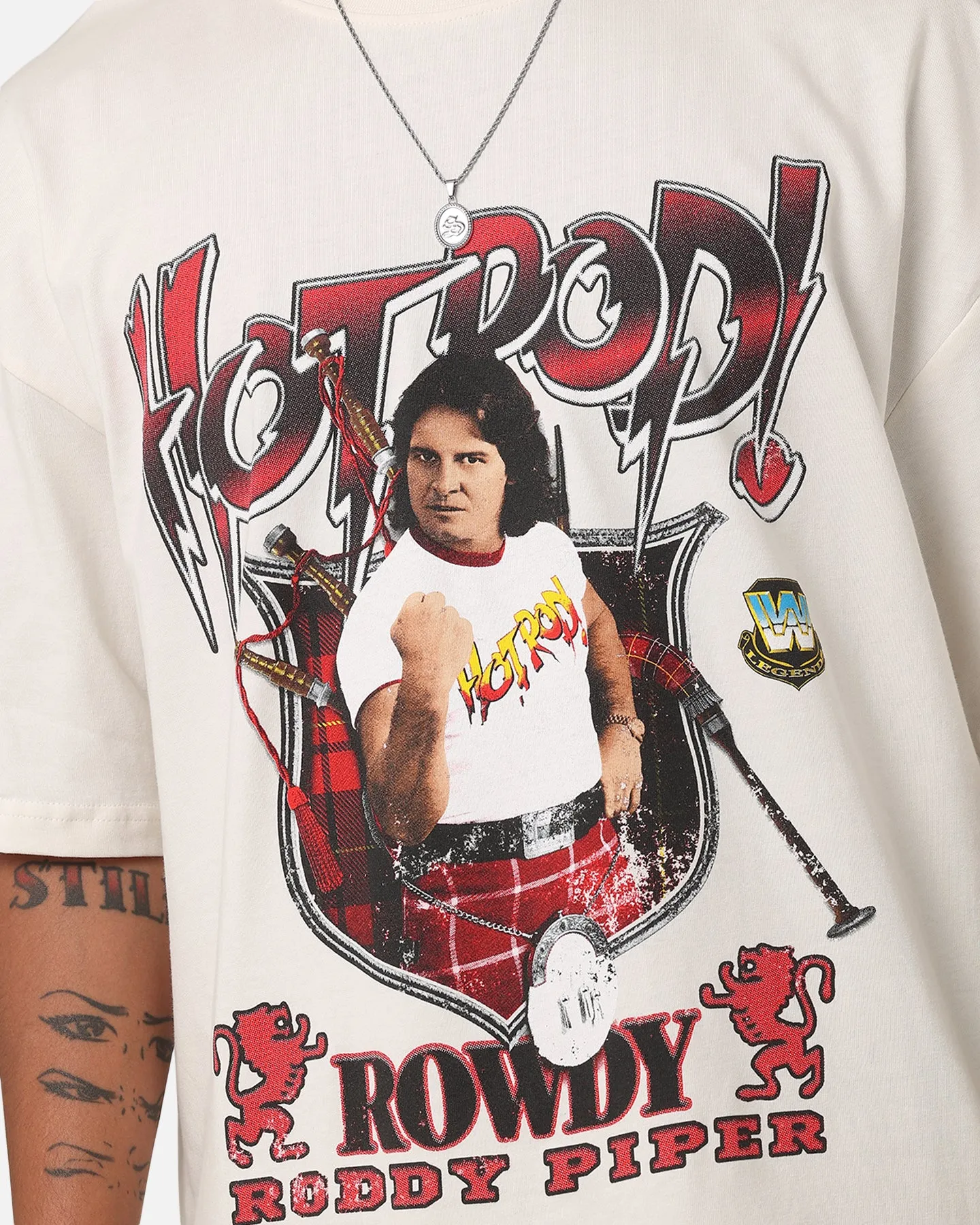 Culture Kings X WWE Roddy "Rowdy" Piper Vintage T-Shirt Off White