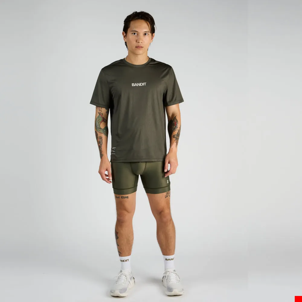 Drift™ "Into the Distance" Performance Tee - Olive