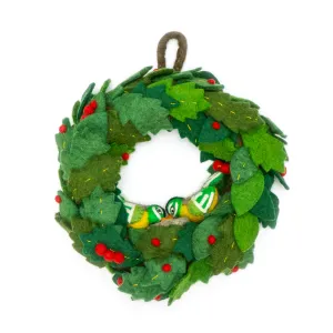 Festive Birds Holiday Wreath