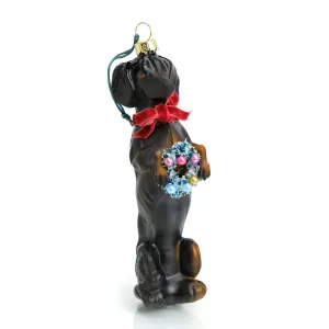 Festive Dachshund Ornament