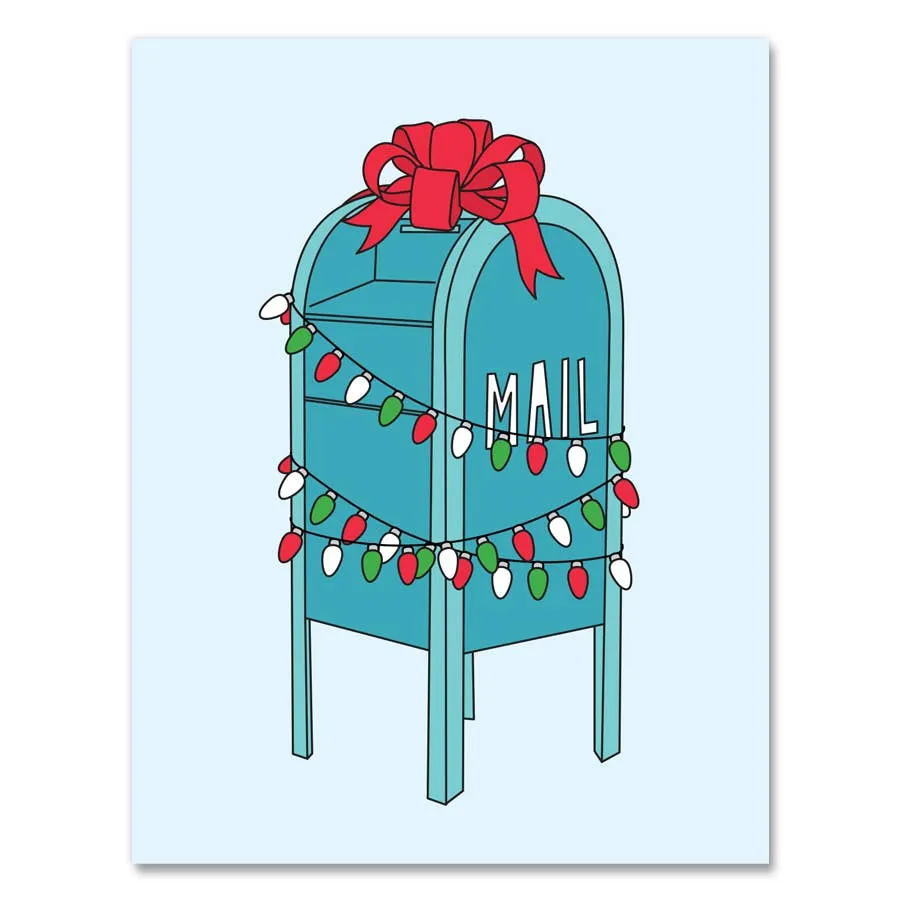 Festive Mailbox Holiday Card