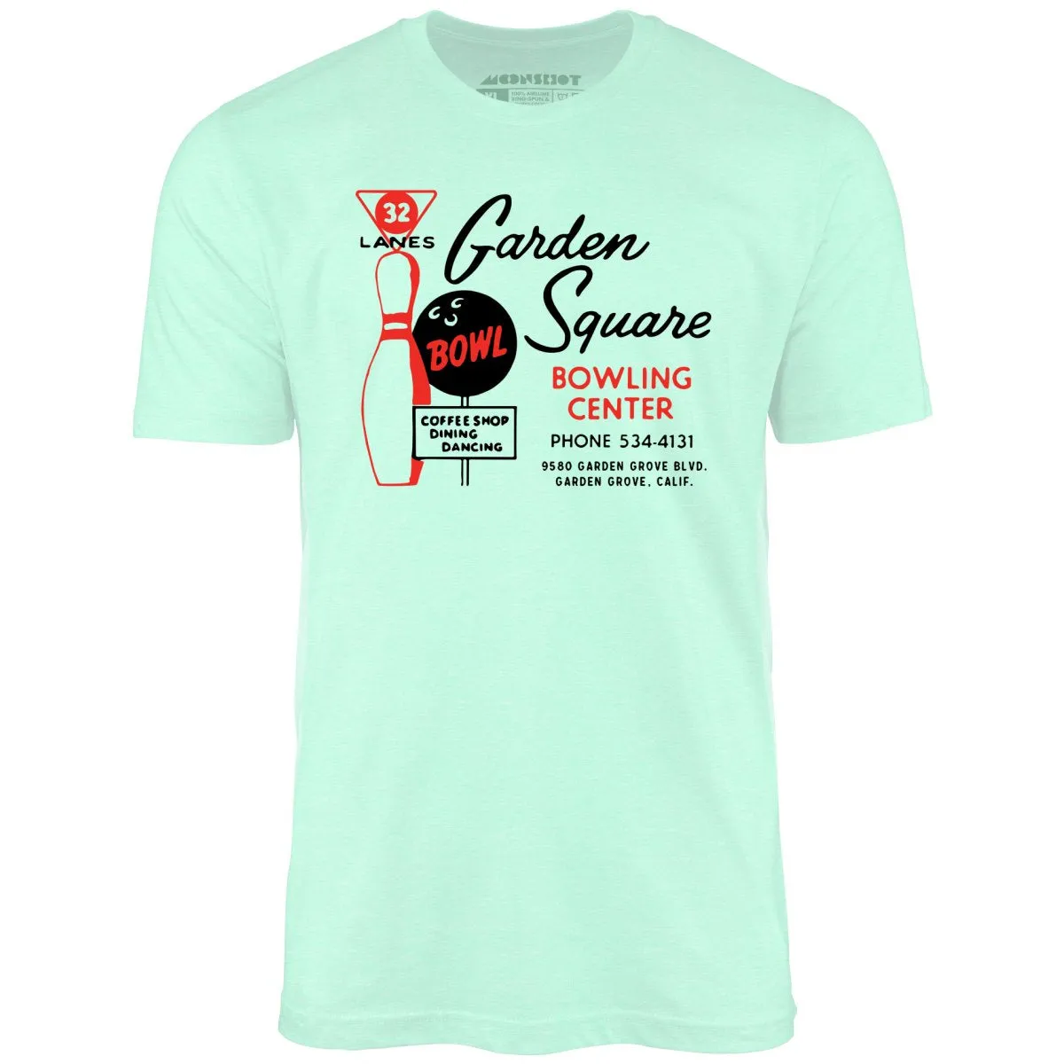 Garden Square Lanes - Garden Grove, CA - Vintage Bowling Alley - Unisex T-Shirt