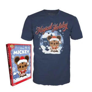 Gingerbread Santa Mickey - Disney Holiday Boxed Funko Pop! Tees [Size-2XL]