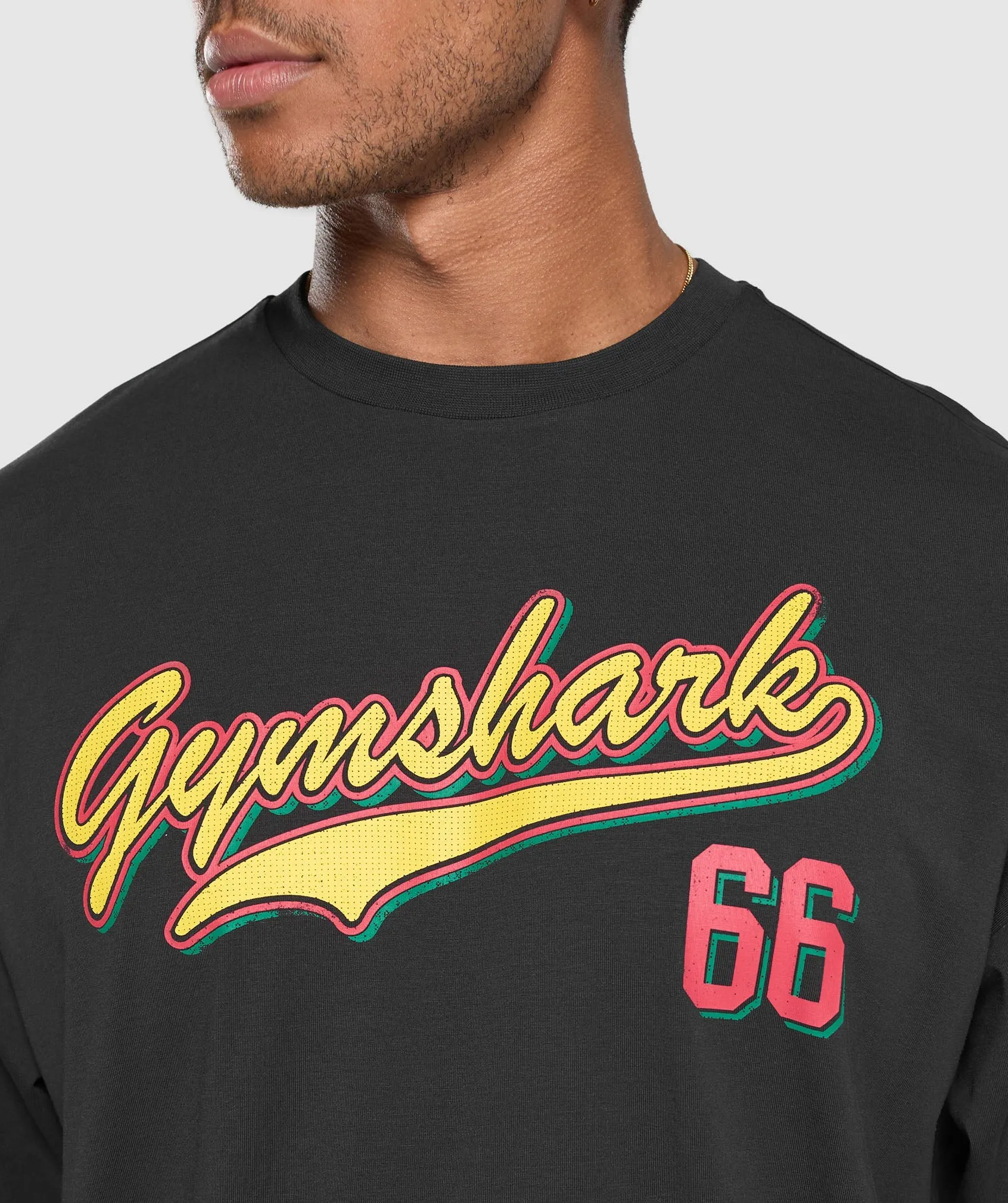 Gymshark Indiyah and Dami x Oversized Graphic T-Shirt - Black