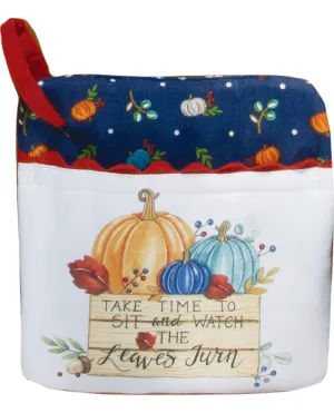 Harvest Wishes Pocket Oven Mitt