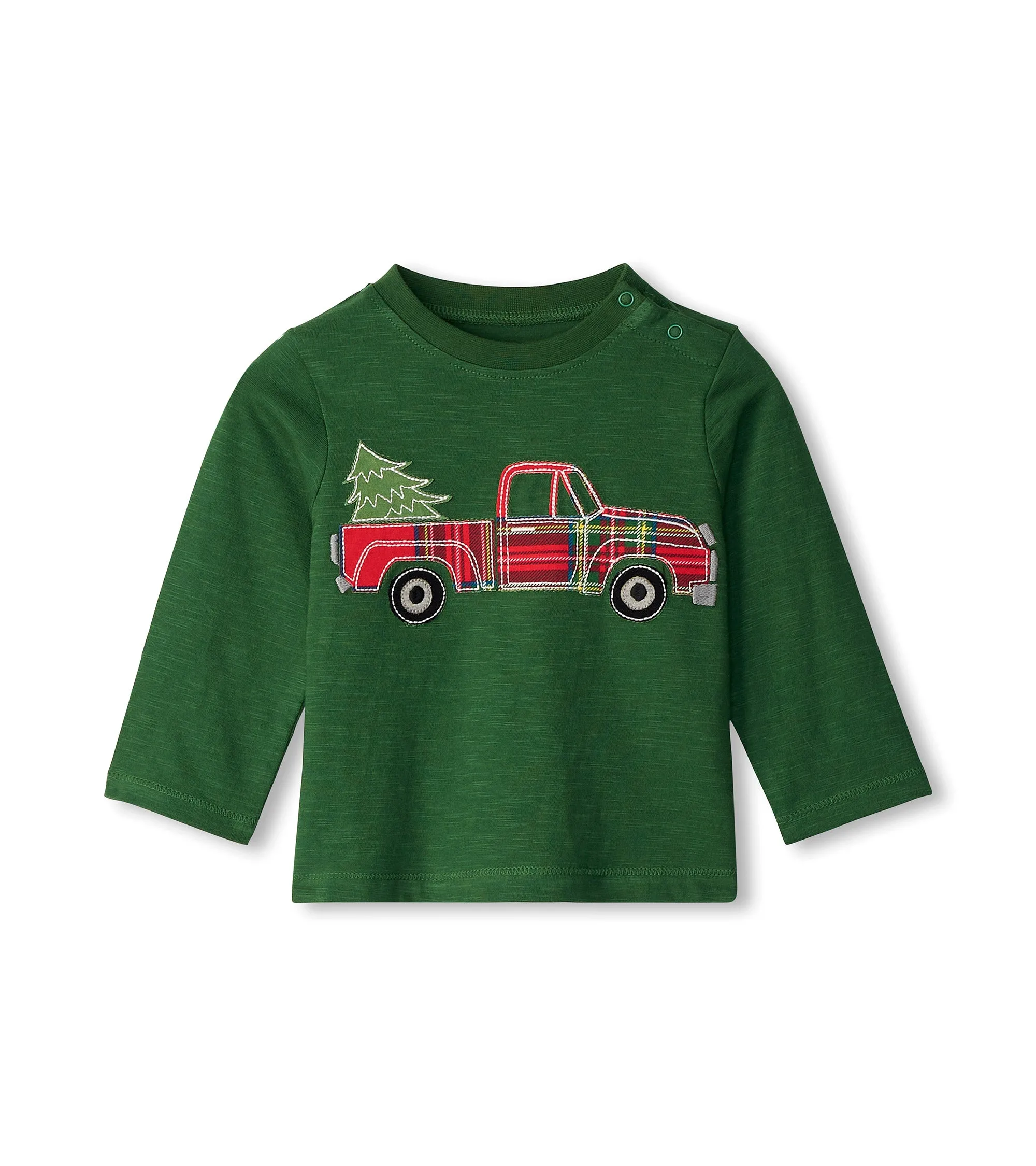 Hatley Longsleeve Tee - red Plaid Truck