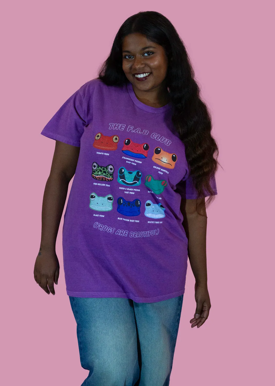 Home of Rainbows - Frogs Are Beautiful Tee in Violet