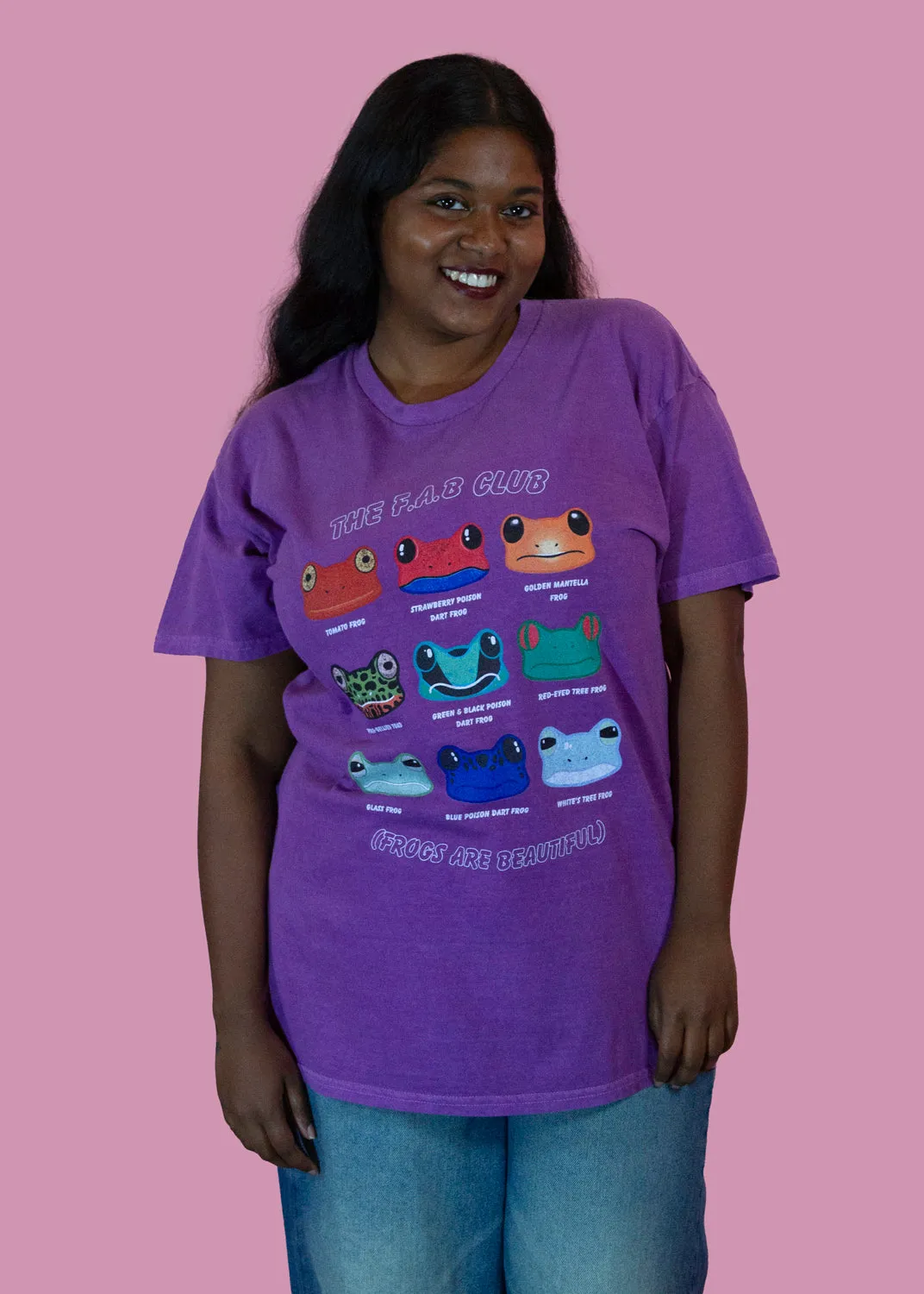 Home of Rainbows - Frogs Are Beautiful Tee in Violet