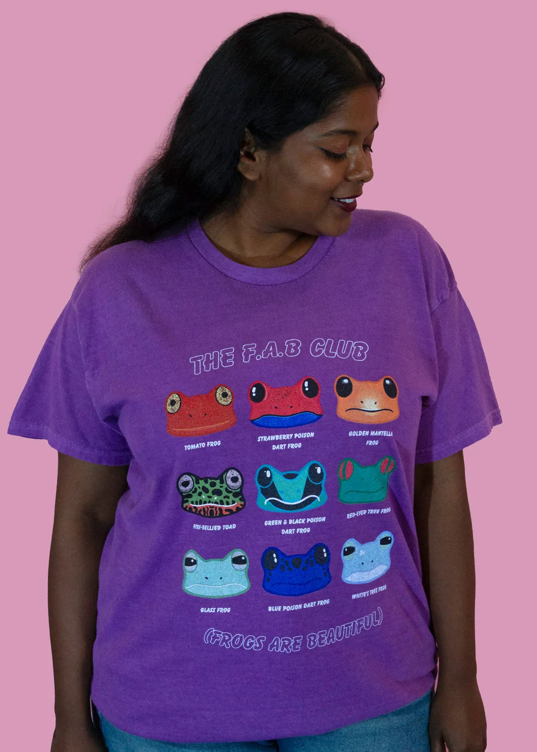 Home of Rainbows - Frogs Are Beautiful Tee in Violet