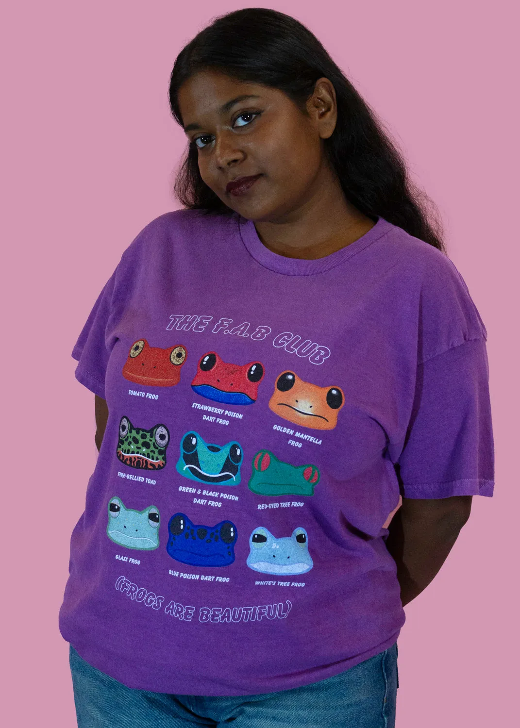 Home of Rainbows - Frogs Are Beautiful Tee in Violet