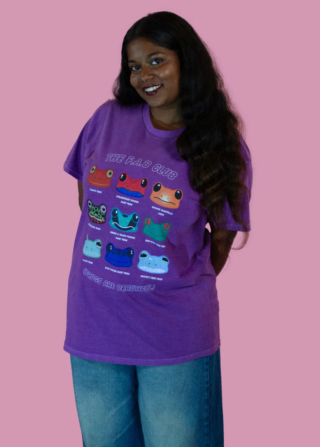 Home of Rainbows - Frogs Are Beautiful Tee in Violet