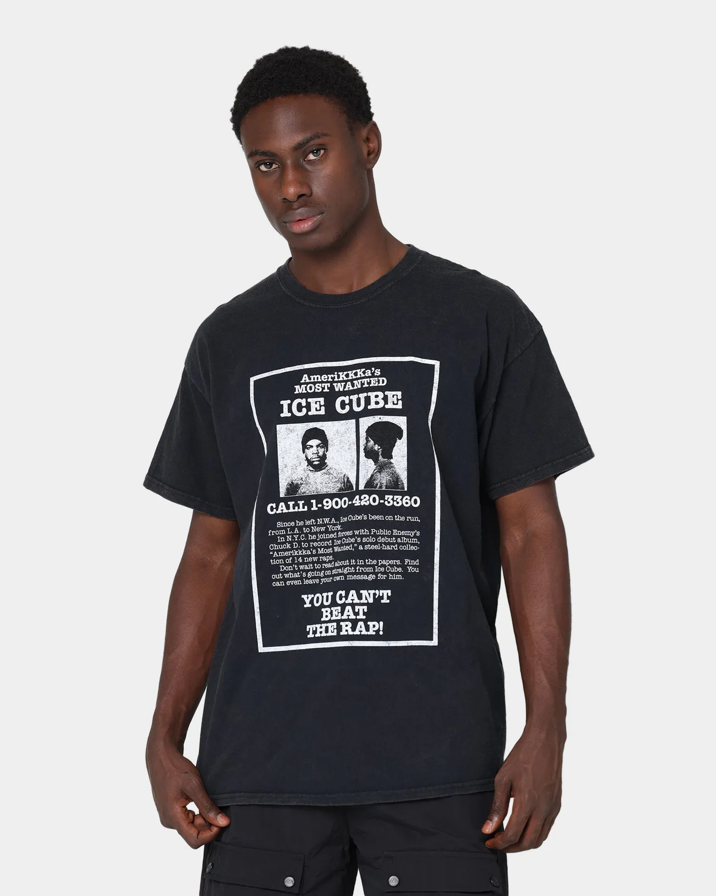 Ice Cube Amerikkkas Most Wanted T-Shirt Black Wash