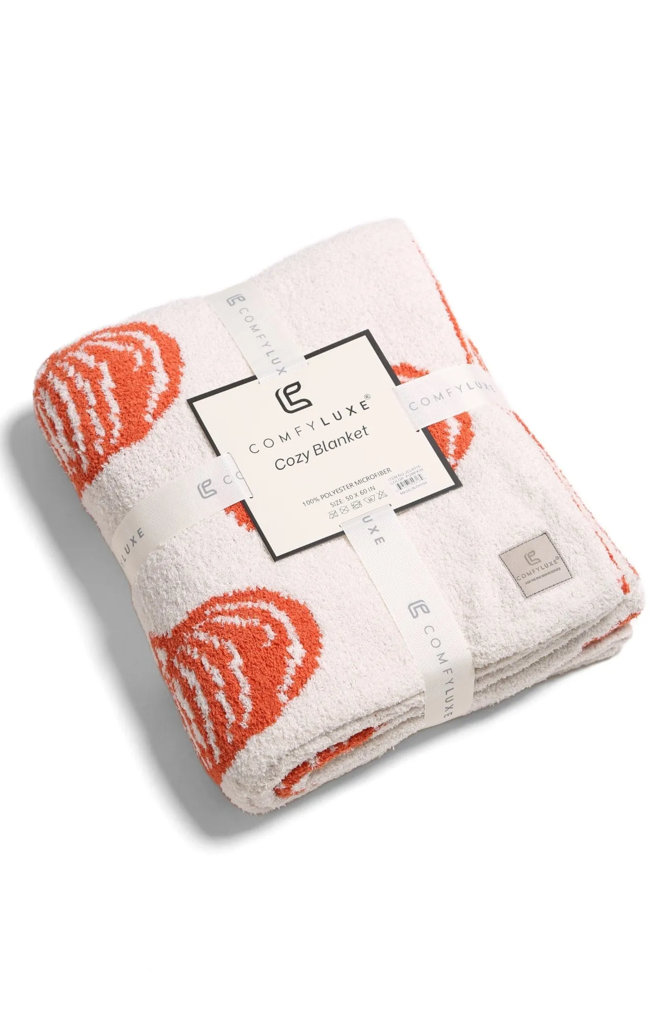 JCL4315 Super Lux Pumpkin Throw Blanket