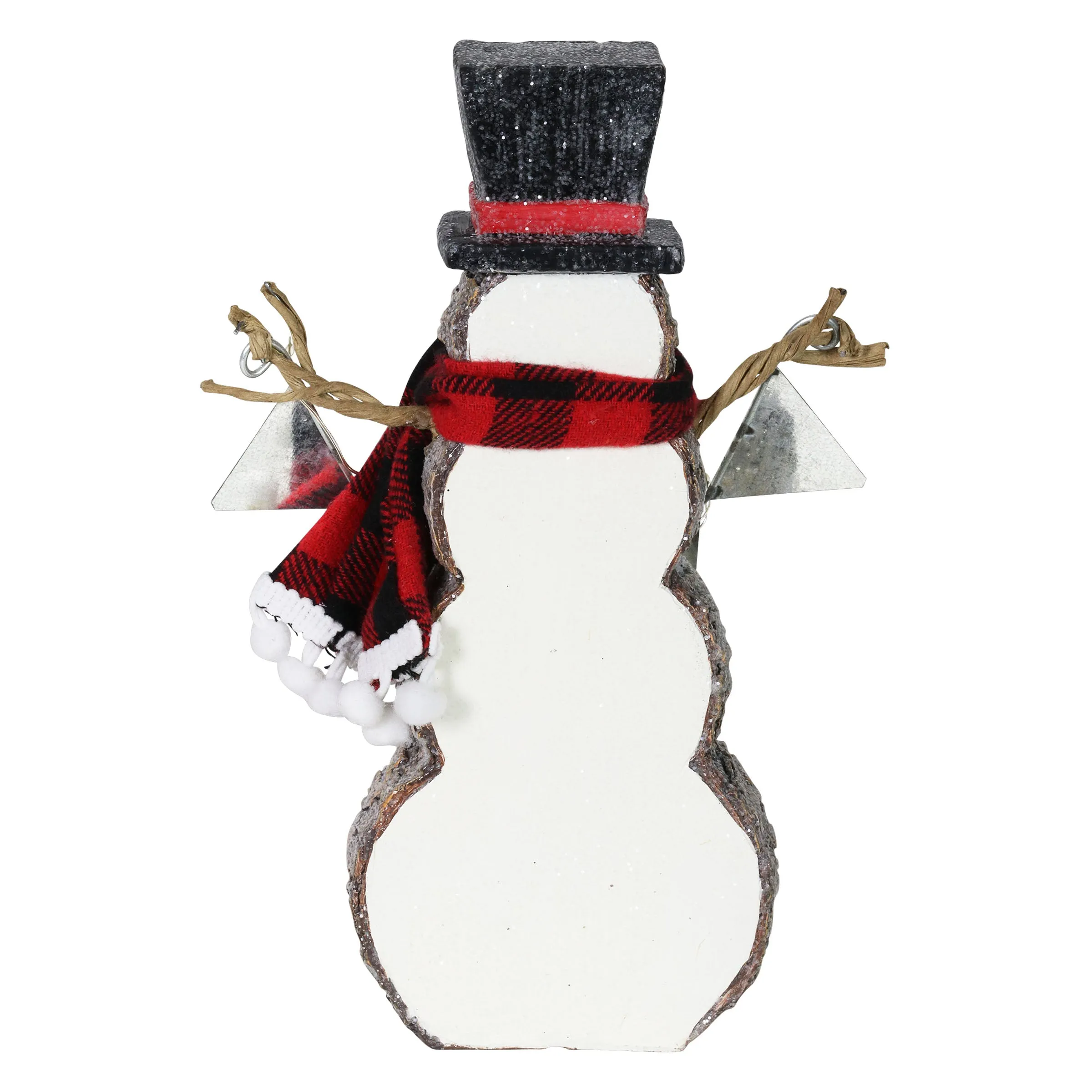 Joy To The World LED Snowman Statue on a Battery Powered Timer, 8.5 Inch