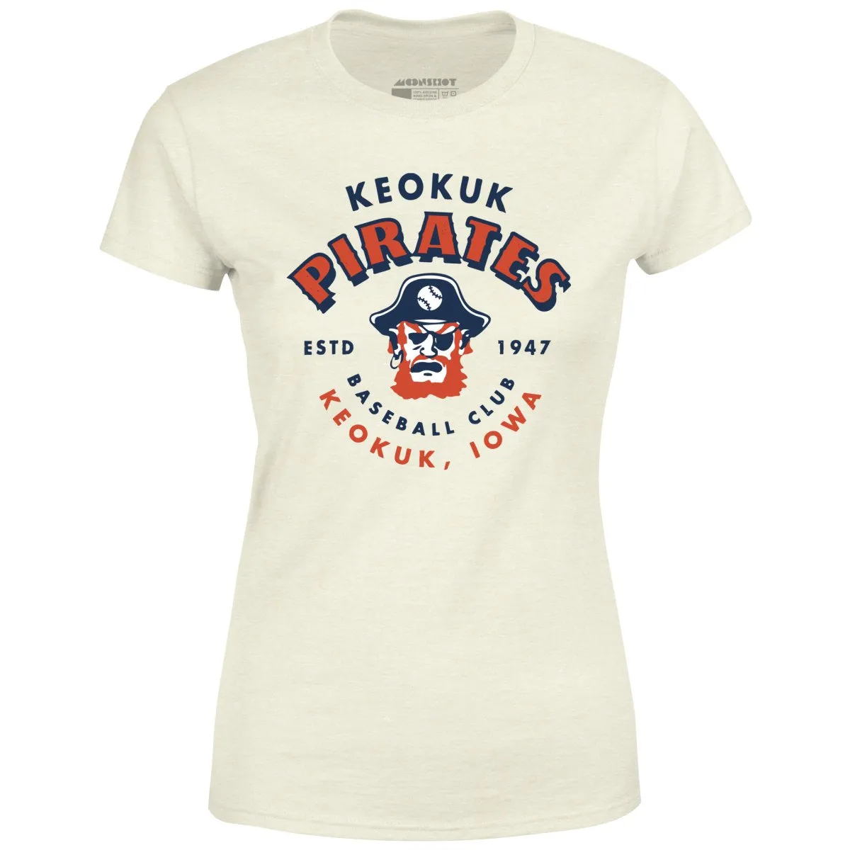 Keokuk Pirates - Iowa - Vintage Defunct Baseball Teams - Women's T-Shirt