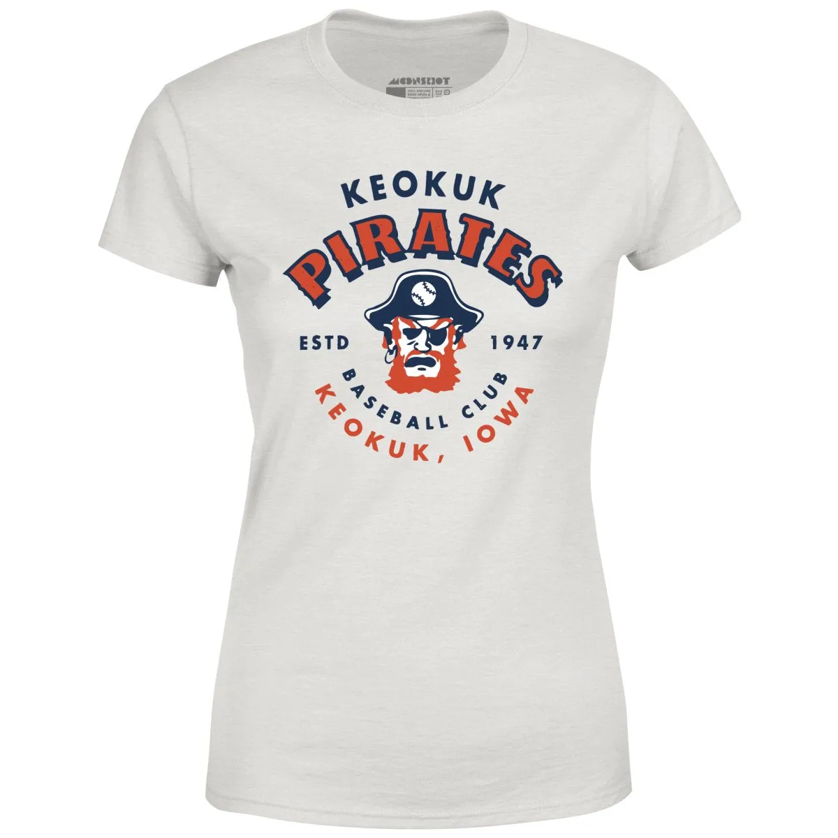 Keokuk Pirates - Iowa - Vintage Defunct Baseball Teams - Women's T-Shirt