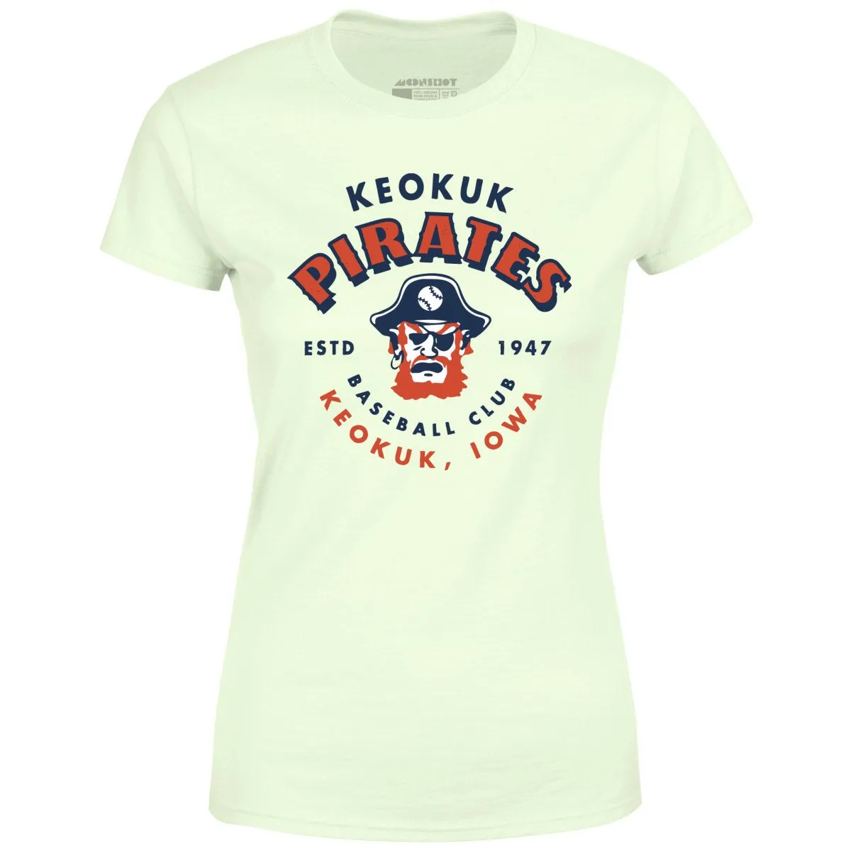 Keokuk Pirates - Iowa - Vintage Defunct Baseball Teams - Women's T-Shirt