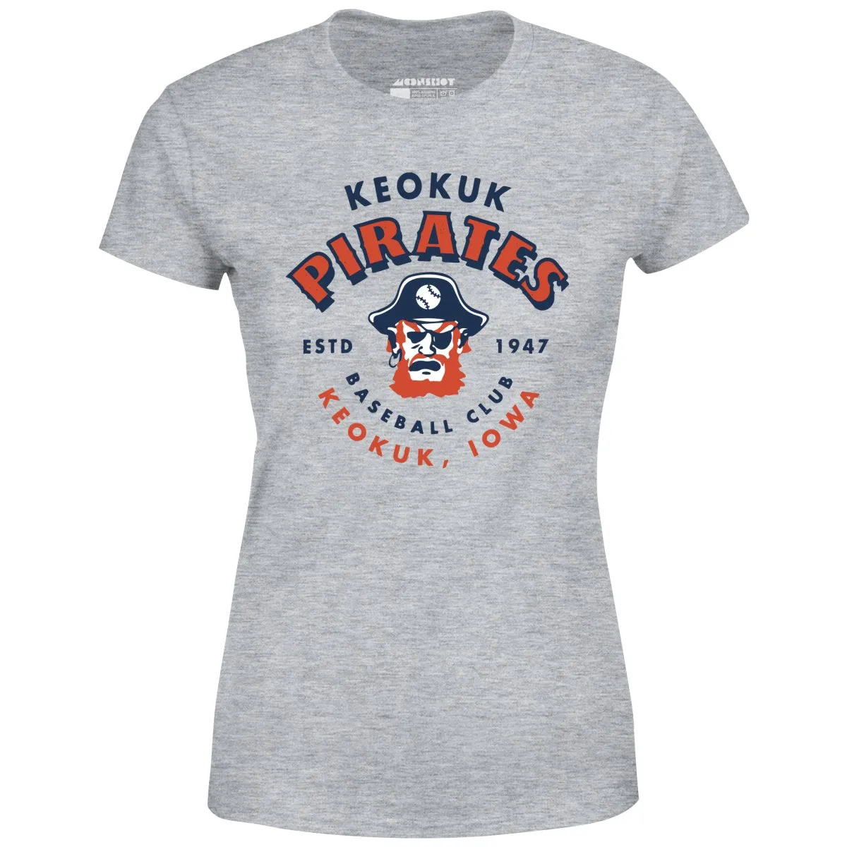 Keokuk Pirates - Iowa - Vintage Defunct Baseball Teams - Women's T-Shirt