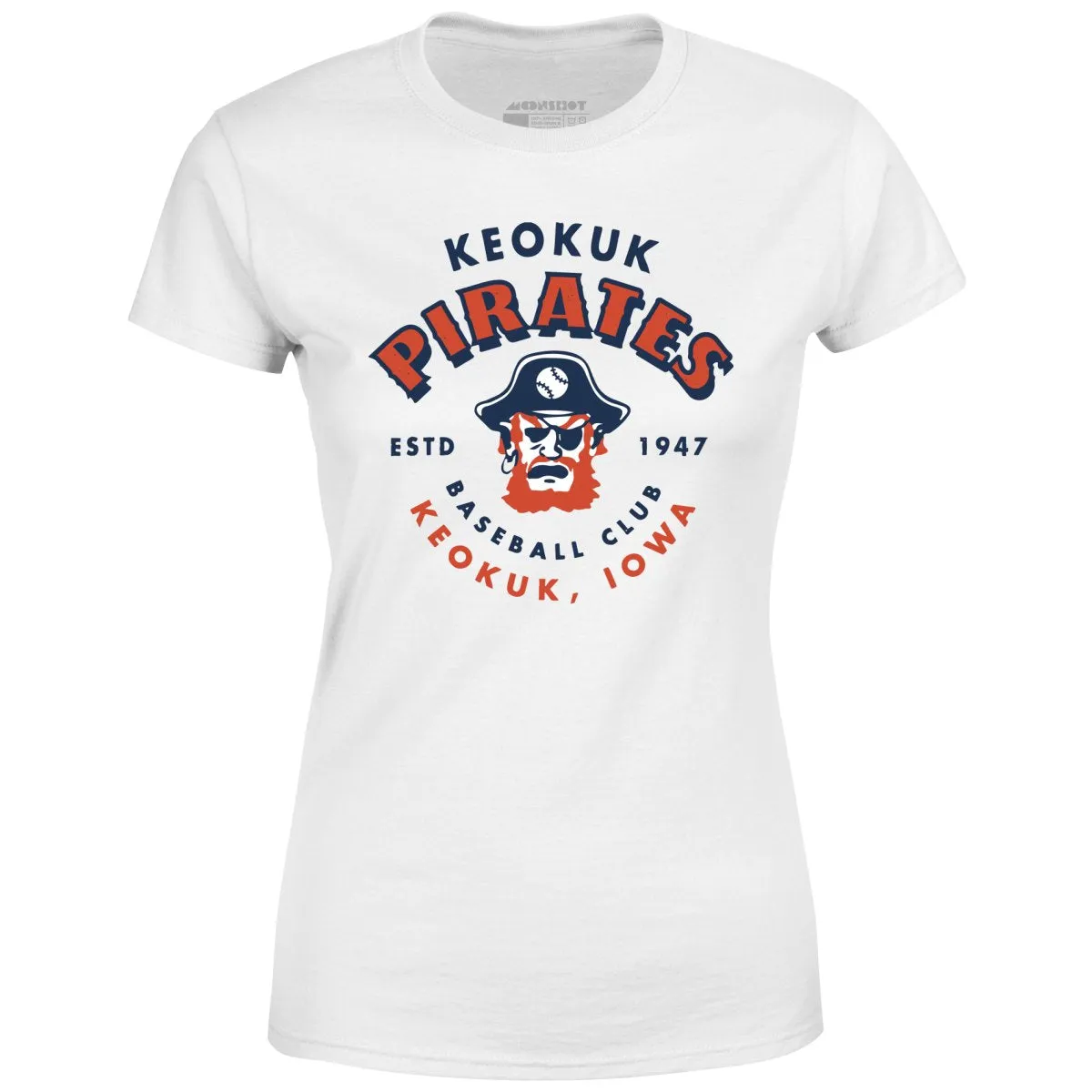 Keokuk Pirates - Iowa - Vintage Defunct Baseball Teams - Women's T-Shirt