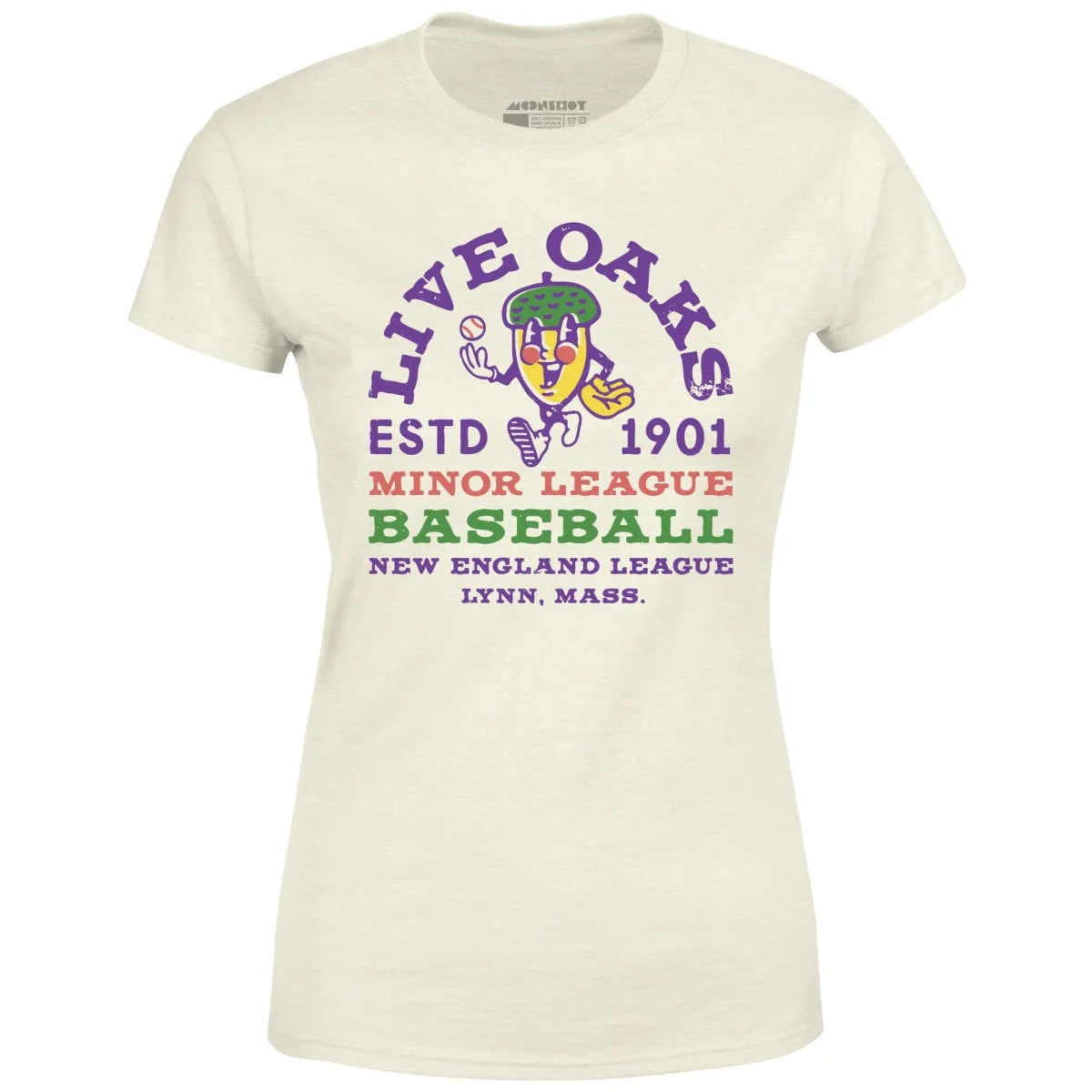 Lynn Live Oaks - Massachusetts - Vintage Defunct Baseball Teams - Women's T-Shirt