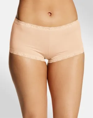 Maidenform Classic Boyshort Panty 40760, 5, Beige