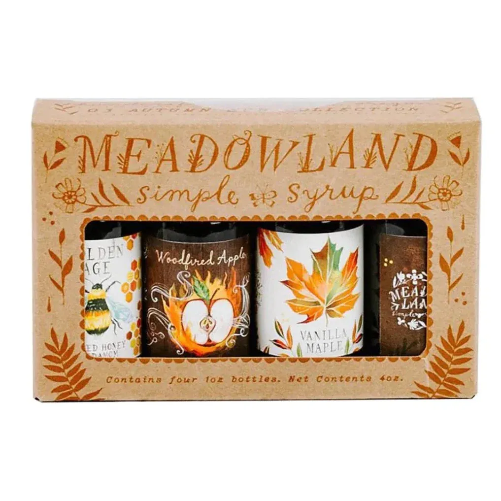 Meadowland Simple Syrups Sampler Set: Autumn