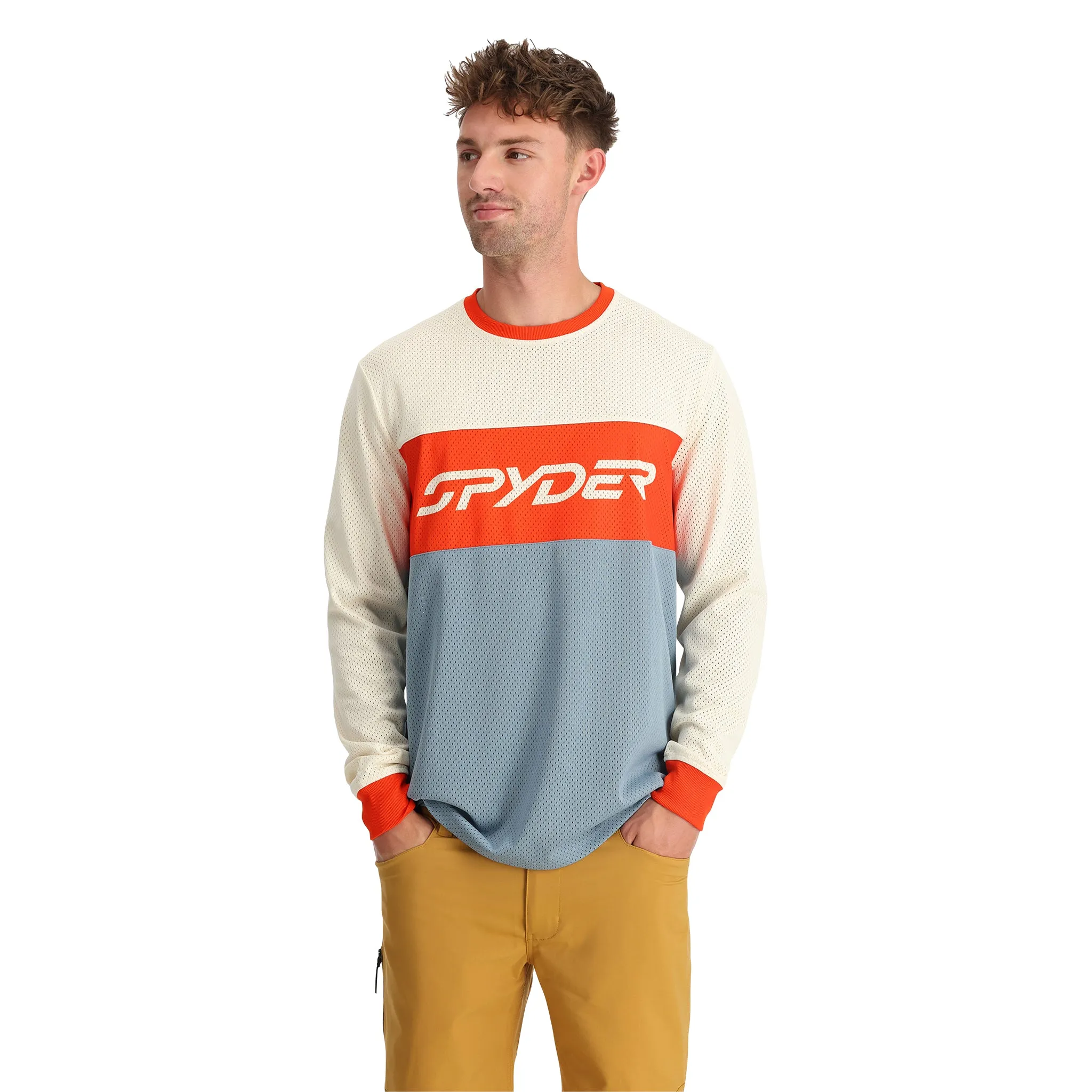 Mens Olson Long Sleeve Jersey - Blue Fog