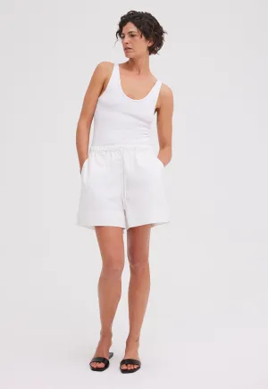 Mira Cotton Short in White