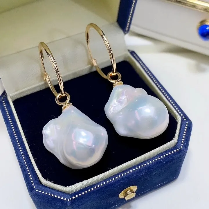 Natural Baroque Pearl Earrings