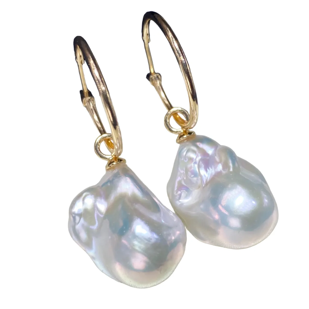 Natural Baroque Pearl Earrings