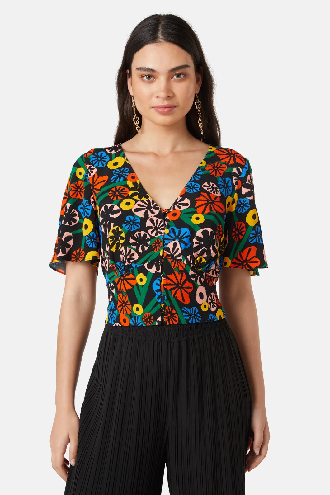 Poppy Bunch Butterfly Top