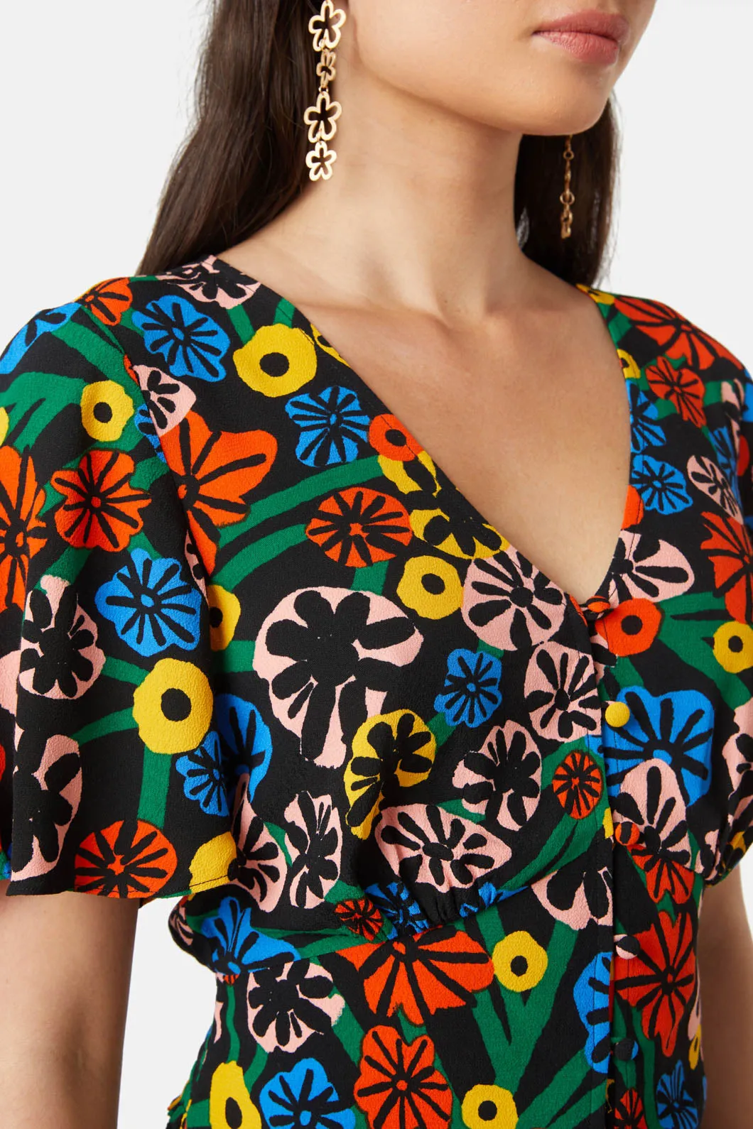 Poppy Bunch Butterfly Top