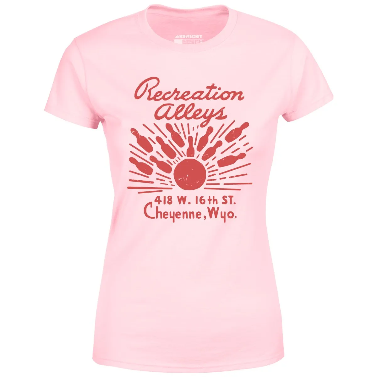 Recreation Alleys - Cheyenne, WY - Vintage Bowling Alley - Women's T-Shirt