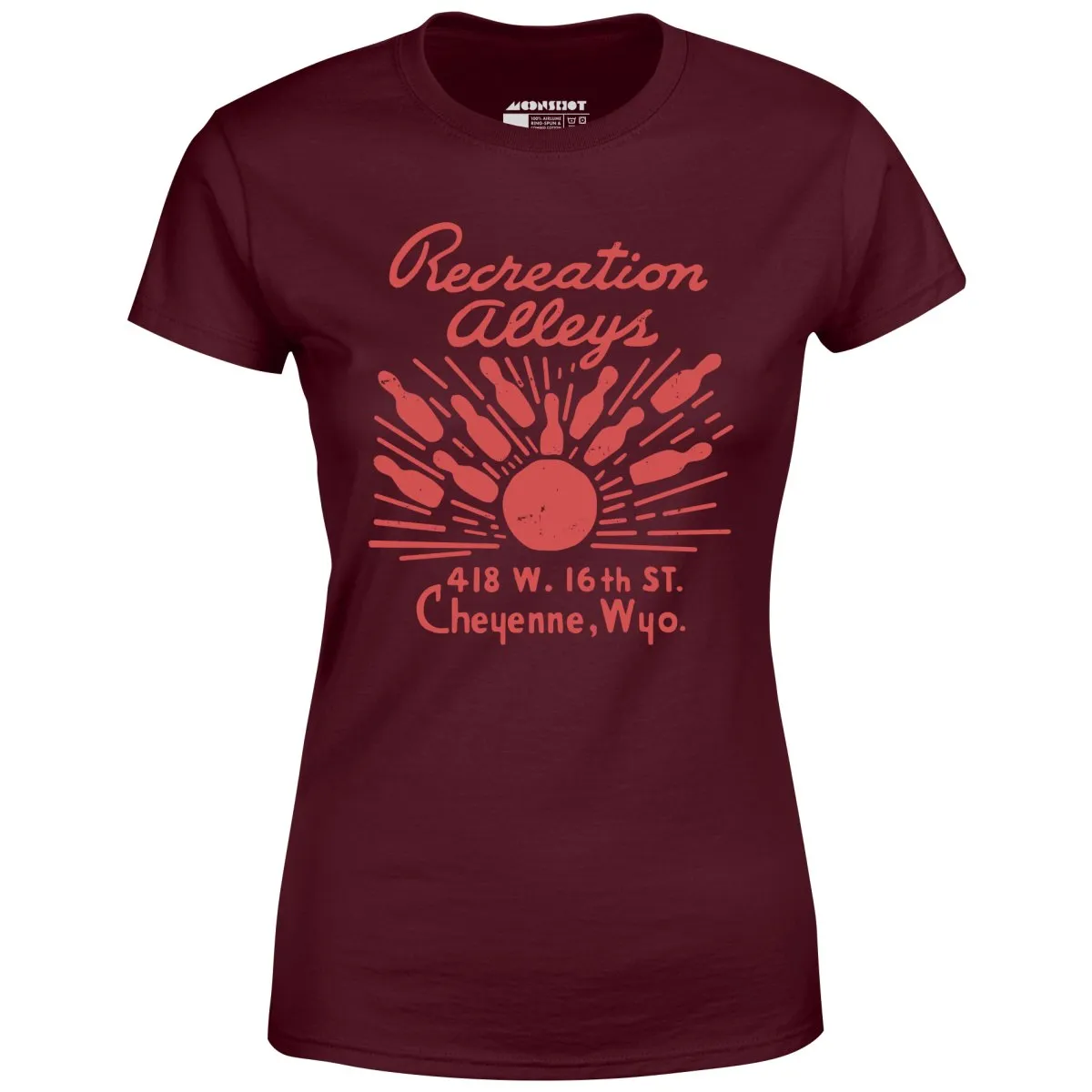 Recreation Alleys - Cheyenne, WY - Vintage Bowling Alley - Women's T-Shirt