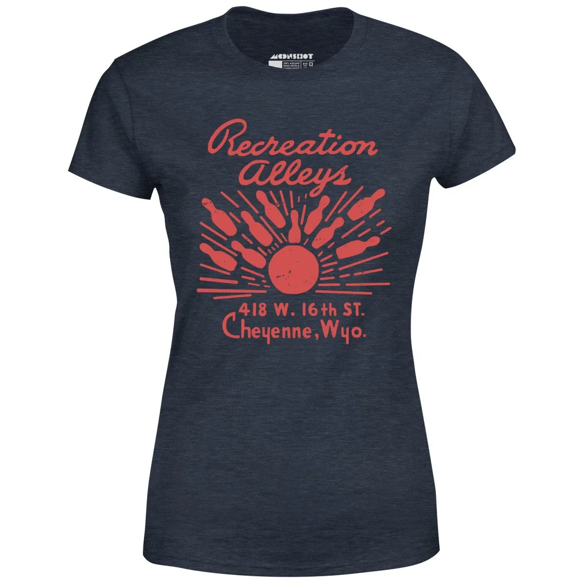 Recreation Alleys - Cheyenne, WY - Vintage Bowling Alley - Women's T-Shirt