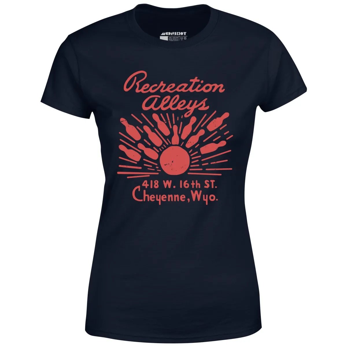 Recreation Alleys - Cheyenne, WY - Vintage Bowling Alley - Women's T-Shirt