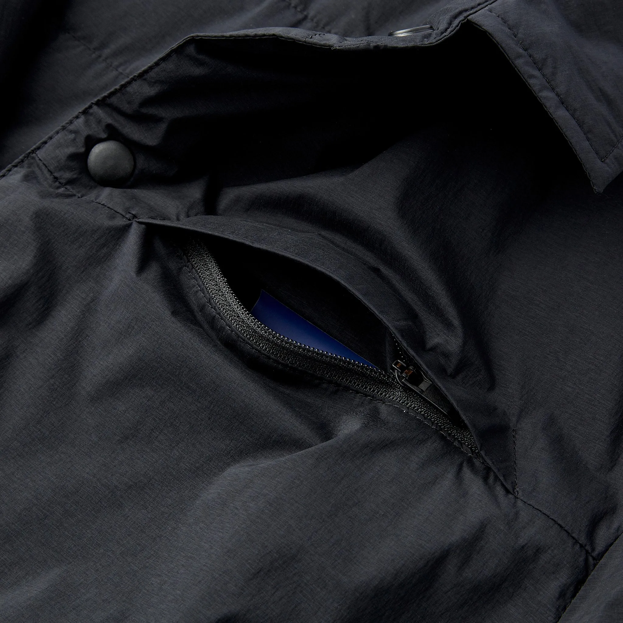 Reversible Insulated Shirt Jacket in Black