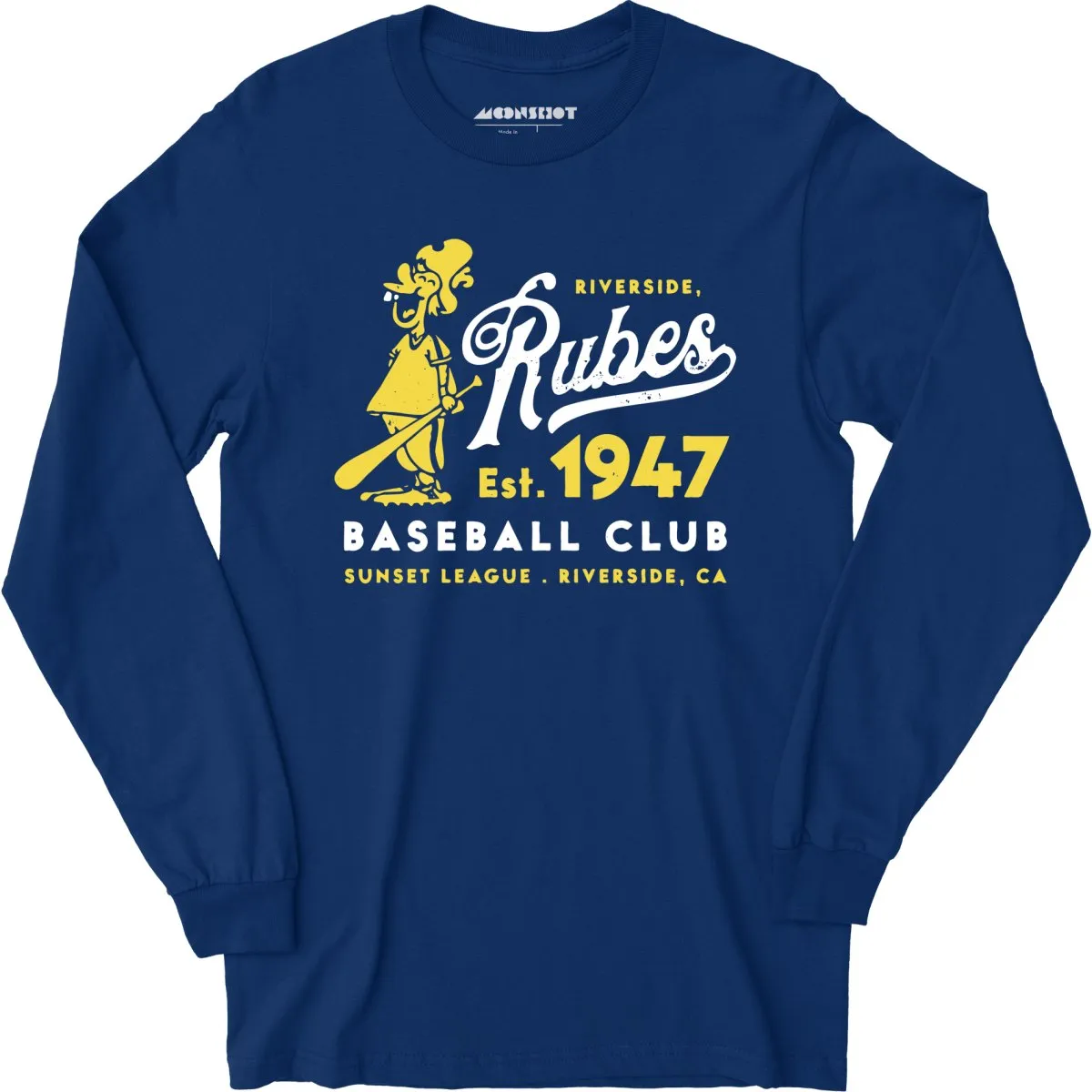 Riverside Rubes - California - Vintage Defunct Baseball Teams - Long Sleeve T-Shirt