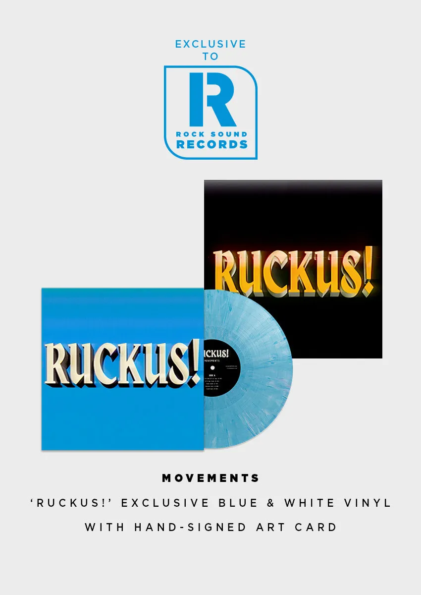 RUCKUS! Limited Blue Swirl Vinyl LP   Signed Art Card