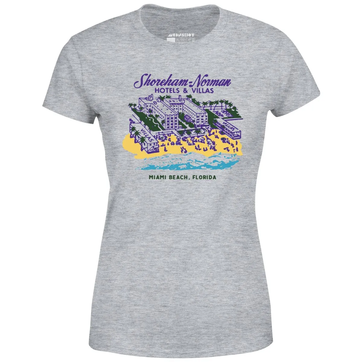 Shoreham Norman Hotels & Villas - Miami, FL - Vintage Hotel - Women's T-Shirt