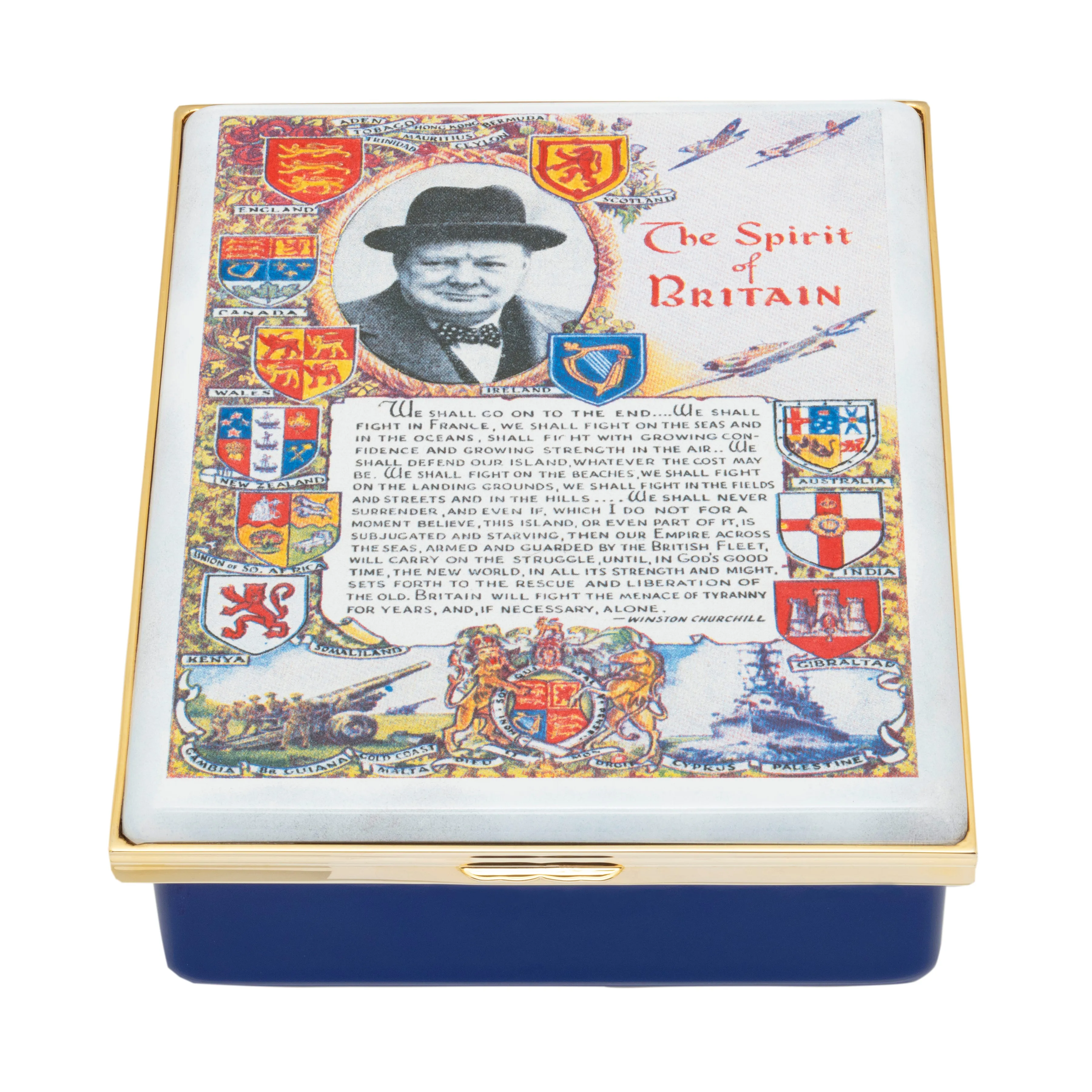 Sir Winston Churchill ‘The Spirit of Britain’ Prestige Enamel Box