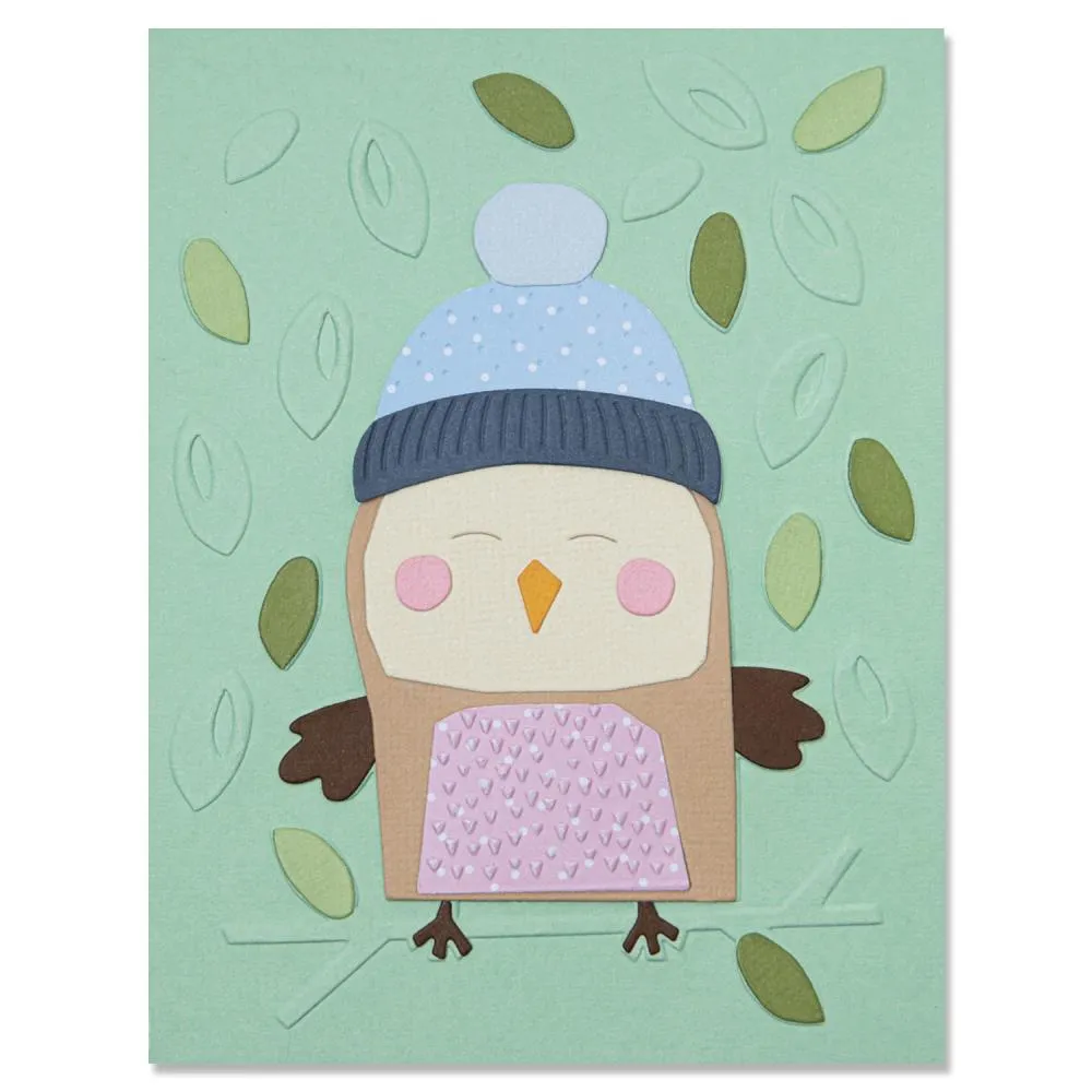 Sizzix Thinlits W/Textured Impressions By Jennifer Ogborn - Cozy Owl*